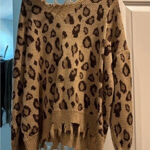 Maverick the collection Sasha animal print sweater